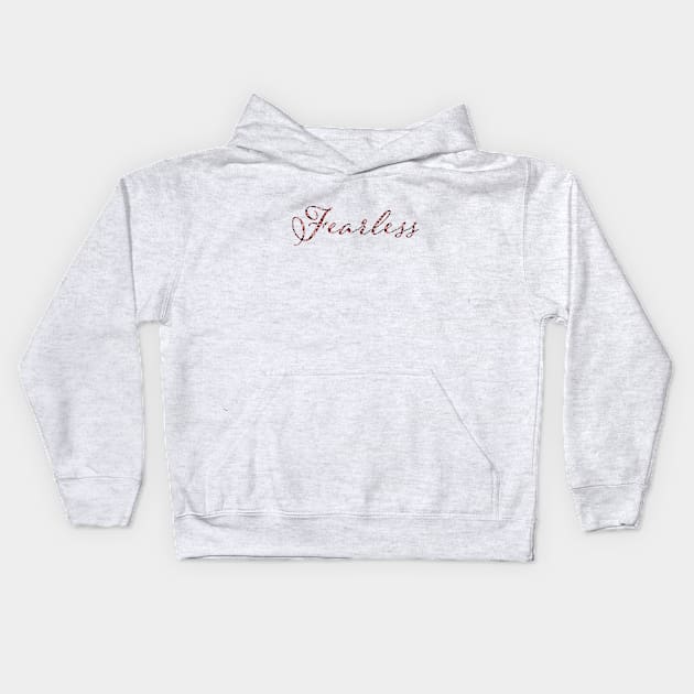 Fearless - Rose Kids Hoodie by MemeQueen